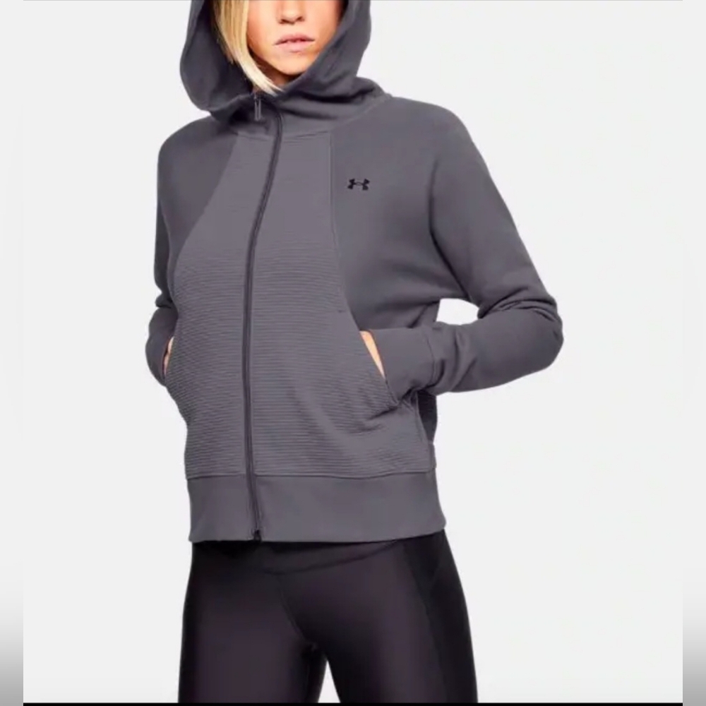Under Armour Womens microthread fleece full zip sweater Small